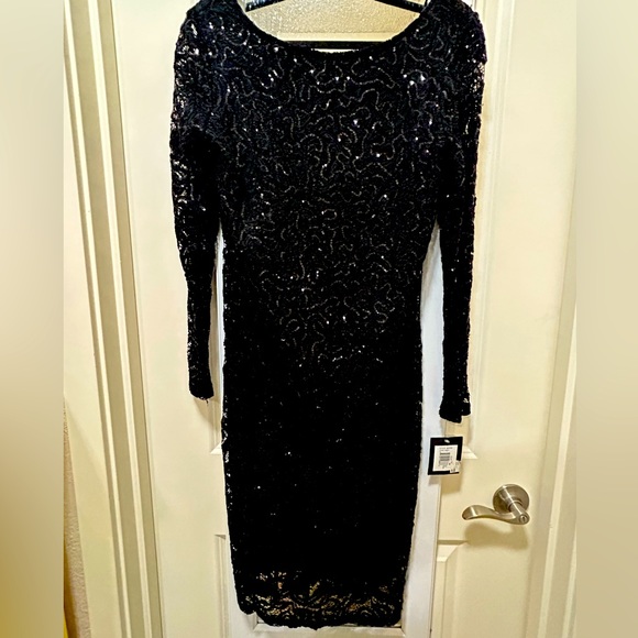 Black Lace Cocktail Dress NWT - Picture 1 of 5